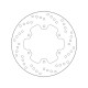Zadní brzdový kotouč Brembo DUCATI 803 SCRAMBLER FLAT TRACK 2015 - 