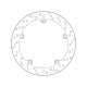 Zadní brzdový kotouč Brembo BMW 1150 R 1150 RS 2001 - 2005