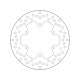 Rear brake disc Brembo YAMAHA 250 WR F 2015 - 