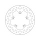 Zadný brzdový kotúč Brembo YAMAHA 660 MT 03 2006 - 2011