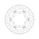 Zadný brzdový kotúč Brembo KTM 1190 ADVENTURE R ABS 2013 - 2016