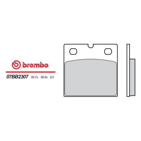 Bremsbeläge hinten Brembo Moto Guzzi 850 T3 GERMANIA 1975 - 1985 typ 07