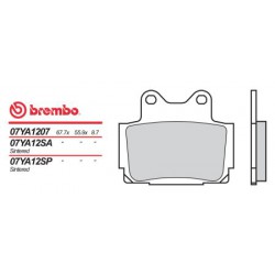 Zadní brzdové destičky Brembo Yamaha 600 FZS FAZER 1998 - 2003 směs 07
