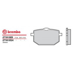Zadní brzdové destičky Brembo Malaguti 50 MDX ENDURO 1987 -  směs 09