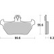 Front brake pads SBS BMW K100 1000 RS 1990 - 1992 směs HS