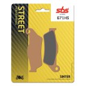 Přední brzdové destičky SBS Ducati  695 Monster 2007 - 2012 směs HS