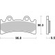 Přední brzdové destičky SBS Yamaha FZR 1000  1994 - 1995 směs HS