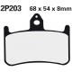 Přední brzdové destičky Nissin Honda CBR 900 RR, Fireblade 1992 - 1995 směs ST
