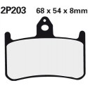 Přední brzdové destičky Nissin Honda CBR 900 RR, Fireblade 1992 - 1995 směs ST