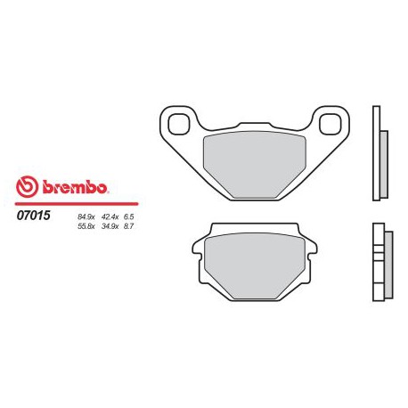 Zadní brzdové destičky Brembo Aprilia 125 TUAREG RALLY 1992 -  směs CC