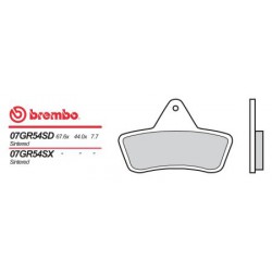 Zadní brzdové destičky Brembo Laverda 125 HP QUASAR 2004 -  směs SD