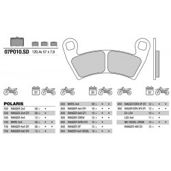 Zadní brzdové destičky Brembo Polaris 800 MVRS 4X4 2008 -  směs SD