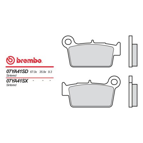 Rear brake pads Brembo Beta 390 RR 2015 -  type SD
