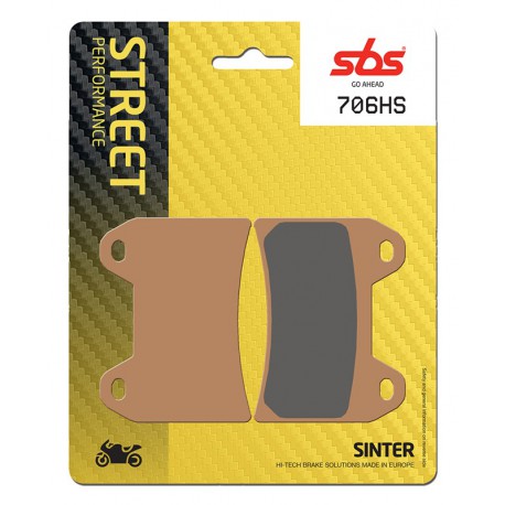 Front brake pads SBS Moto Guzzi V7 III 750 Limited 2019 -  směs HS