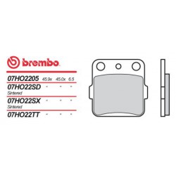 Rear brake pads Brembo Yamaha 300 YFM WARRIOR 1989 -  type SD