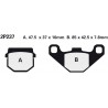 Front brake pads Nissin Kawasaki KMX 200 A2, A3, A4 1988 - 1990 type NS