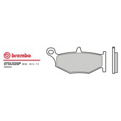 Zadní brzdové destičky Brembo Suzuki 1300 GSX R HAYABUSA 2008 - 2012 směs SP