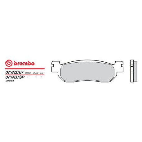 Bremsbeläge hinten Brembo Yamaha 1000 YZF R1 2002 - 2003 typ SP