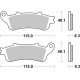 Přední brzdové destičky SBS Honda VTX 1800  2001 - 2012 směs HS