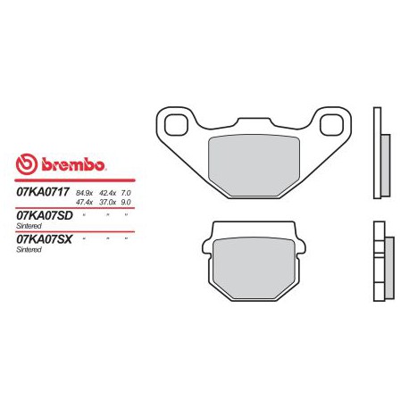 Zadní brzdové destičky Brembo Benelli 350 ZENZERO 2012 -  směs SX