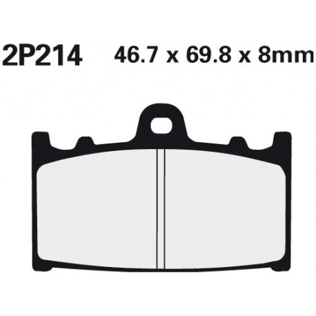 Front brake pads Nissin Suzuki GSF 650 Bandit ABS 2007 -  type ST