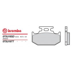 Bremsbeläge hinten Brembo Yamaha 400 WR F 1998 - 1998 typ TT