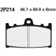 Vorne bremsbeläge Nissin Suzuki GSF 650 S Bandit ABS 2007 -  typ ST