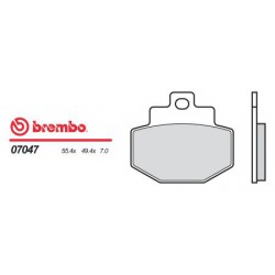 Zadní brzdové destičky Brembo Piaggio 300 VESPA SEI GIORNI 2018 -  směs XS