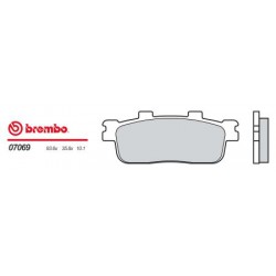 Zadní brzdové destičky Brembo SYM 300 CITY MAX 2006 -  směs XS