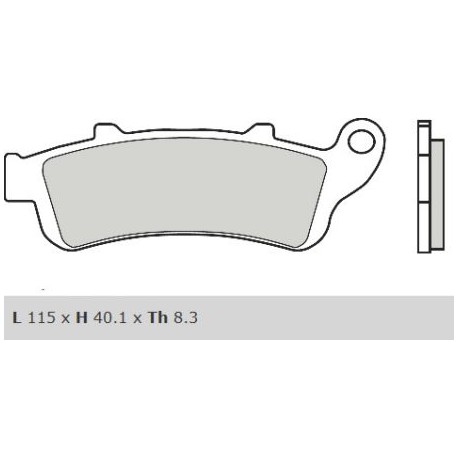 Bremsbeläge hinten Brembo Peugeot 50 CITYSTAR 2014 - 2015 typ XS