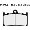 Front brake pads Nissin Suzuki GSF 1250 S Bandit ABS 2006 type ST