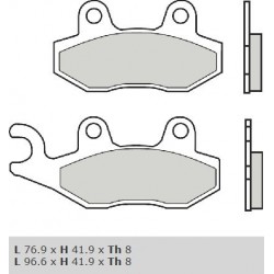 Zadní brzdové destičky Brembo Peugeot 300 GEOPOLIS PREMIUM ( nissin caliper ) 2010 -  směs XS