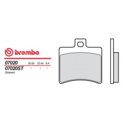 Rear brake pads Brembo Aprilia 200 SCARABEO 2002 - 2006 type XS