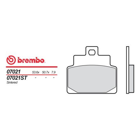 Bremsbeläge hinten Brembo Aprilia 125 LEONARDO 1999 - 2002 typ XS
