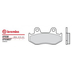 Zadní brzdové destičky Brembo Suzuki 400 BURGMAN 1999 - 2000 směs XS