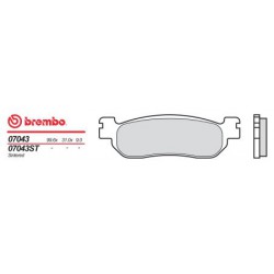 Zadní brzdové destičky Brembo Yamaha 250 X-CITY 2008 -  směs XS
