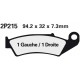 Front brake pads Nissin Honda CR 250 R 1987 - 1994 type ST
