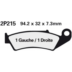 Front brake pads Nissin Honda CR 250 R 1987 - 1994 type ST