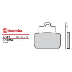 Zadní brzdové destičky Brembo Piaggio 400 MP3 2007 -  směs XS