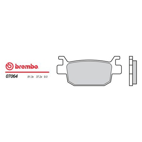 Bremsbeläge hinten Brembo Honda 150 SILVER WING 2008 -  typ XS