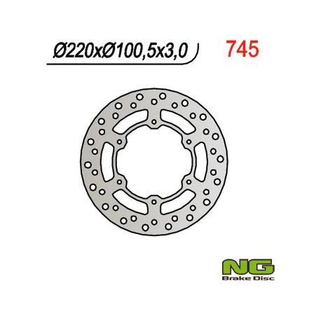 Přední brzdový kotouč NG Yamaha 80 YZ / YZ LW 1993 - 2001