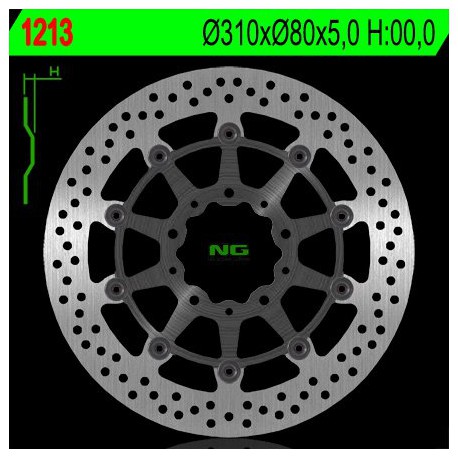 Přední brzdový kotouč NG Kawasaki 1000 VERSYS TOURER / PLUS / ABS 2016 - 2018