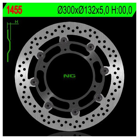 Front brake disc NG Yamaha 250 WR X 2008 - 2014