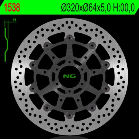 Vorne Bremsscheibe NG BMW 1000 S RR ABS Aluminium wheels 2008 - 2017