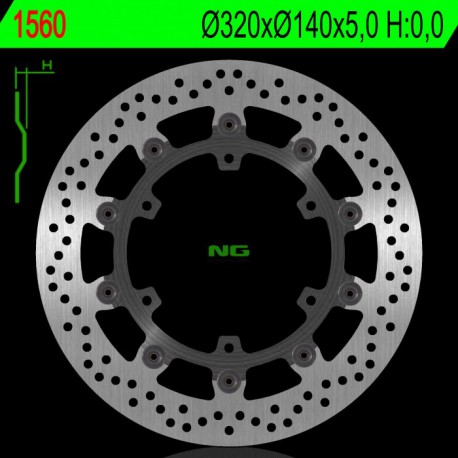 Front brake disc NG Aprilia 1200 CAPONORD APRILIA SVX / YAMAHA YZF 2015 - 2017