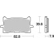 Front brake pads SBS Honda CB 300 R Neo Sports Cafe 2019 -  směs HS
