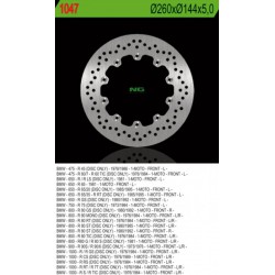 Front brake disc NG BMW 750 R 75, DISC ONLY 2013 - 1984