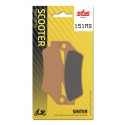 Vorne bremsbeläge SBS Gilera GP 800  2008 - 2015 směs MS