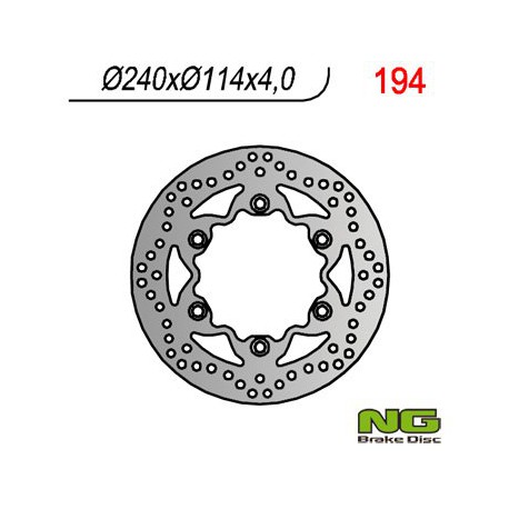 Vorne Bremsscheibe NG Honda 125 VT C SHADOW 1999 - 2008