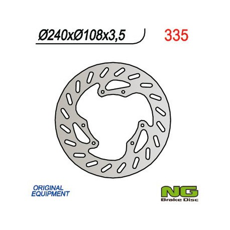 Přední brzdový kotouč NG Derbi 50 X-TREME / X-TREME R 2004 - 2009